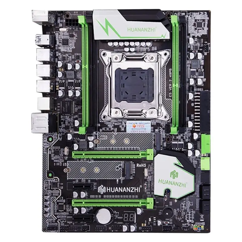 Материнская плата huananzhi X79 материнская LGA2011ATX USB 3 0 SATA3 PCI-E NVME M.2 SSD поддерживает