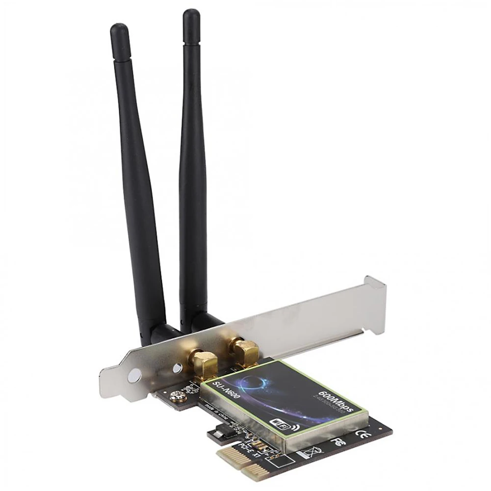Сетевая карта PCI E 600 Мбит/с 2 4/5 ГГц 802 11 b/G/n|Сетевые карты| |