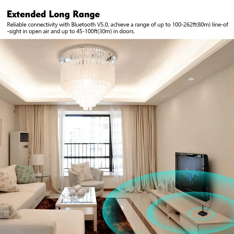 

Bluetooth 5.0 Transmitter Receiver , 3 in 1 Wireless Dual Stream Audio Adapter, Digital Optical 3.5mm RCA AUX