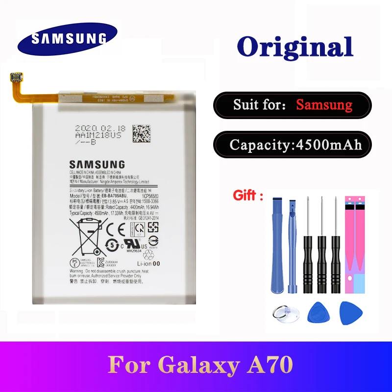 SAMSUNG 100% оригинальная EB BA705ABU для Samsung Galaxy A70 A705 SM A705FN A705W Замена батареи высокого