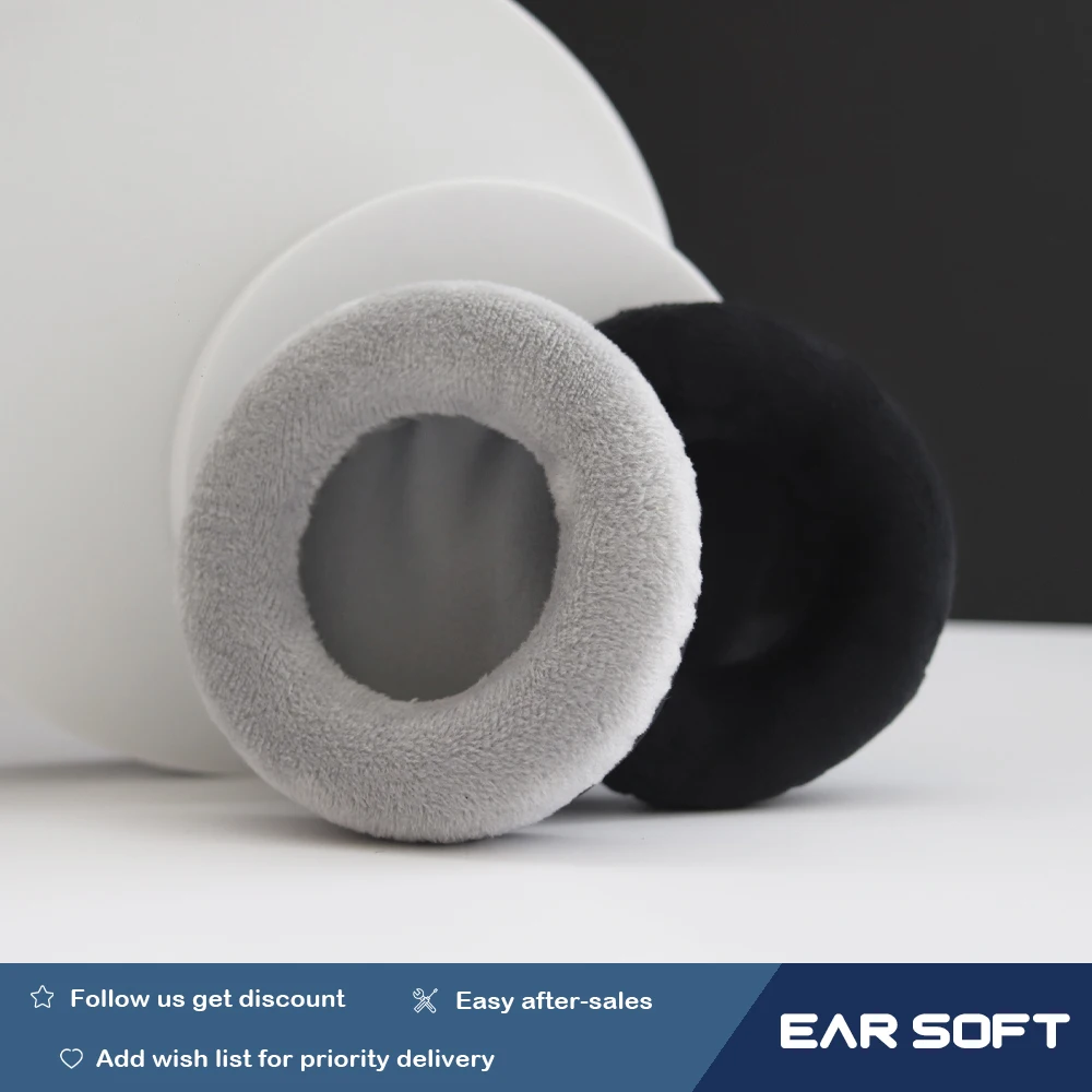 Earsoft Replacement Cushions for Sennheiser HD540 HD540II Headphones Cushion Velvet Ear Pads Headset Cover Earmuff Sleeve