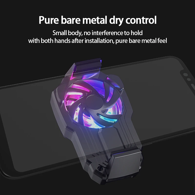 New FL05 Mobile Phone Cooling Fan Radiator Turbo Hurricane Game Cooler Cool Heat Sink For IPhone/Samsung/Xiaomi With battery |