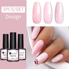 Набор гель-лаков UR SUGAR, Розовый Блестящий набор для ногтей для дизайна ногтей, маникюрный набор, удаляемый замачиванием УФ светодиодный Гель-лак, комплект базового и топового покрытия