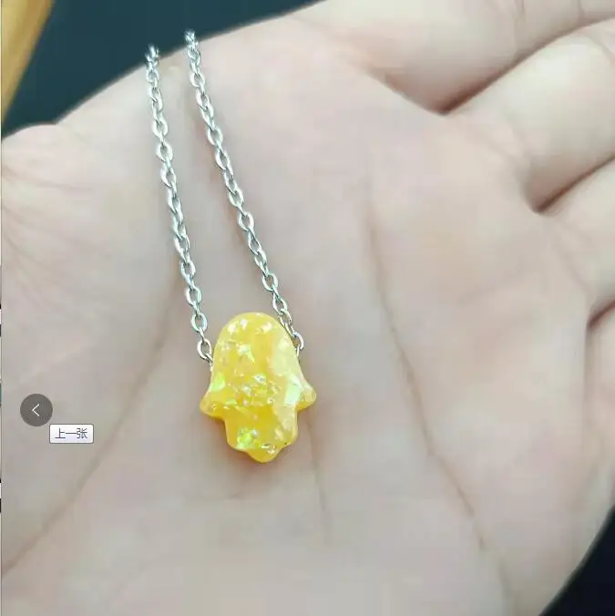 Новинка 2021 модное ожерелье рука Хамса для женщин цепочки из нержавеющей стали