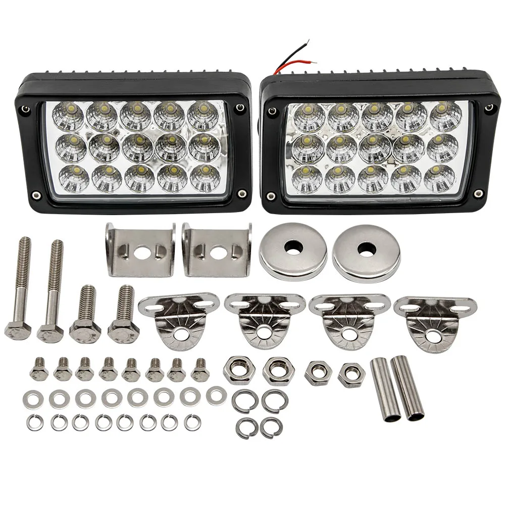 

45 Вт светодиодный рабочий светильник Наводнение Светодиодный светильник трактор фара для внедорожника светильник может занять от 10 до 30V 2 ...