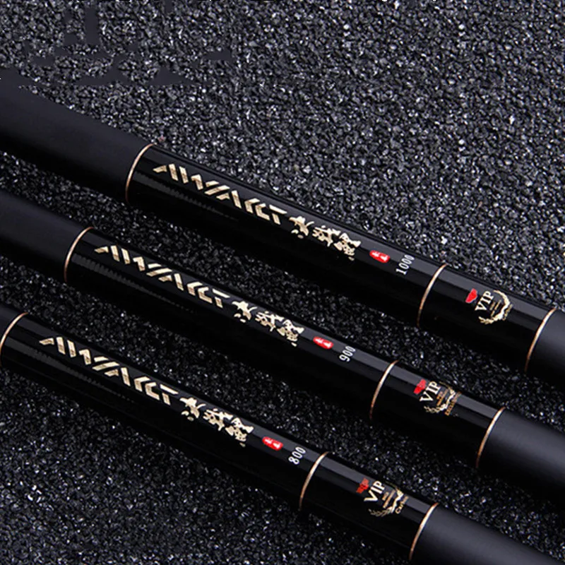 Рыболовная телескопическая удочка сверхдлинная из углеродного волокна жесткая 8