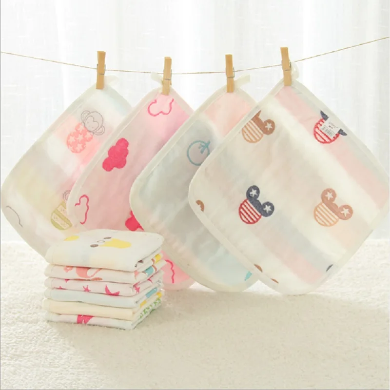 3 шт./лот детское полотенце для лица нагрудники 25*25 см кормящая хлопковая Марля