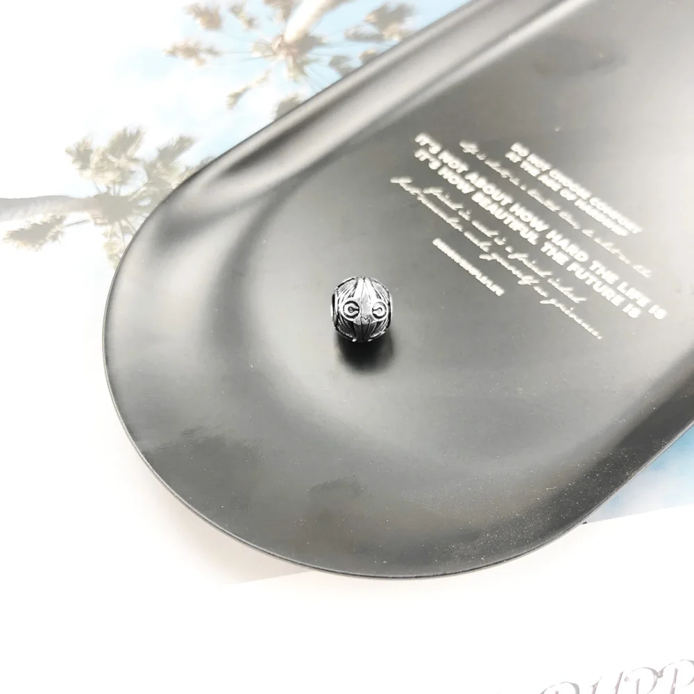 Почерневшие бусины дерева новинка зимы 2019 Стерлинговое Серебро 925 пробы баланс