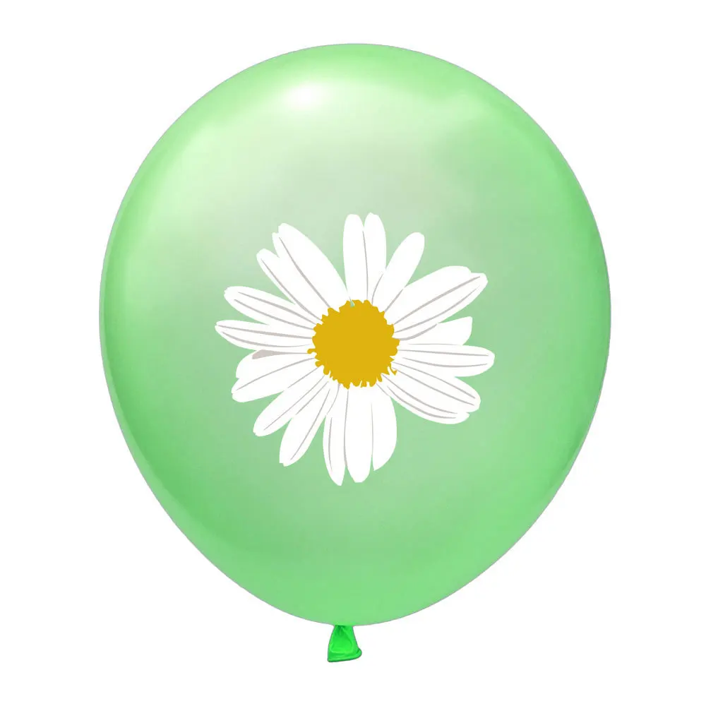 

12inch Daisy Latex Balloons Sunflower Ballon Wedding Decorations Kids Helium Air Ball Baby Shower Happy Birthday Party Supplies