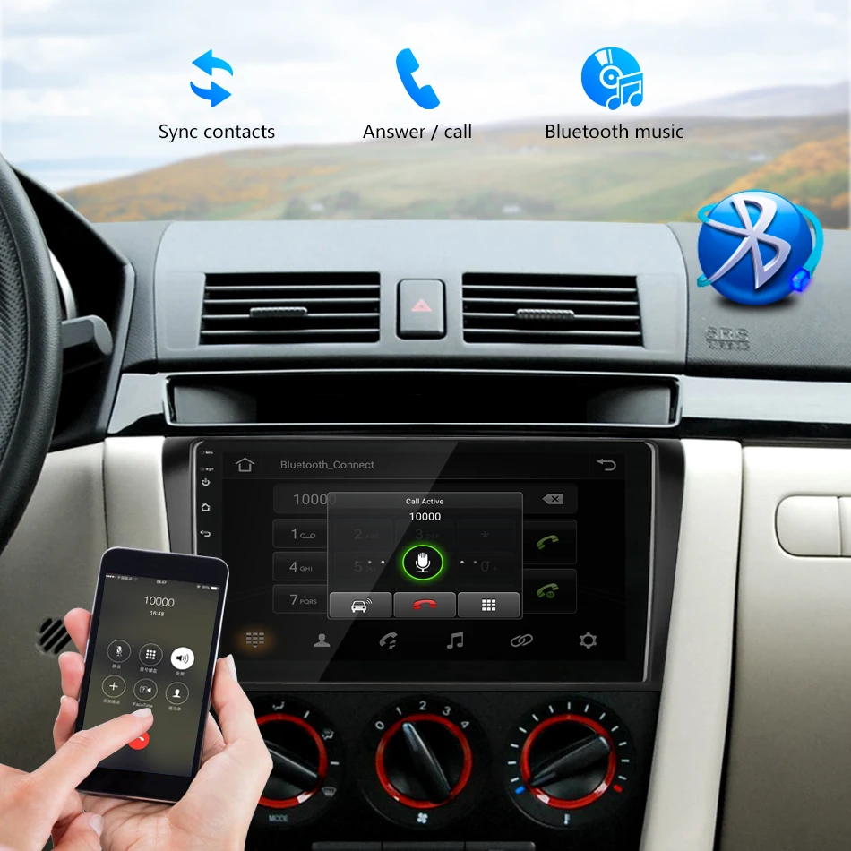 Для Mazda 3 2004-2009 maxx axela Android 8,1 автомобильный Радио мультимедийный плеер навигация gps 2 din головное устройство авто стерео с рамкой