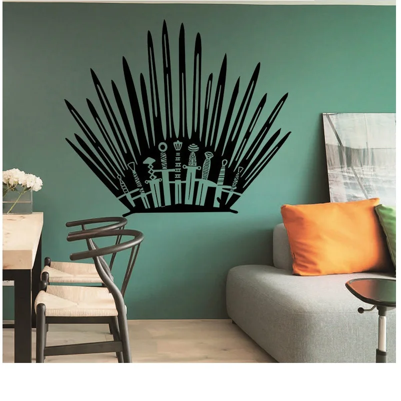 Лидер продаж реквизит для правой игры Железный Трон резная креативная Наклейка