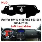 Taijs, 3 цвета, крышка автомобильной приборной панели с левым рулем из синтетического волокна для BMW 6 серии E63 E64 HUD 2005 2006 2007 2008 2009