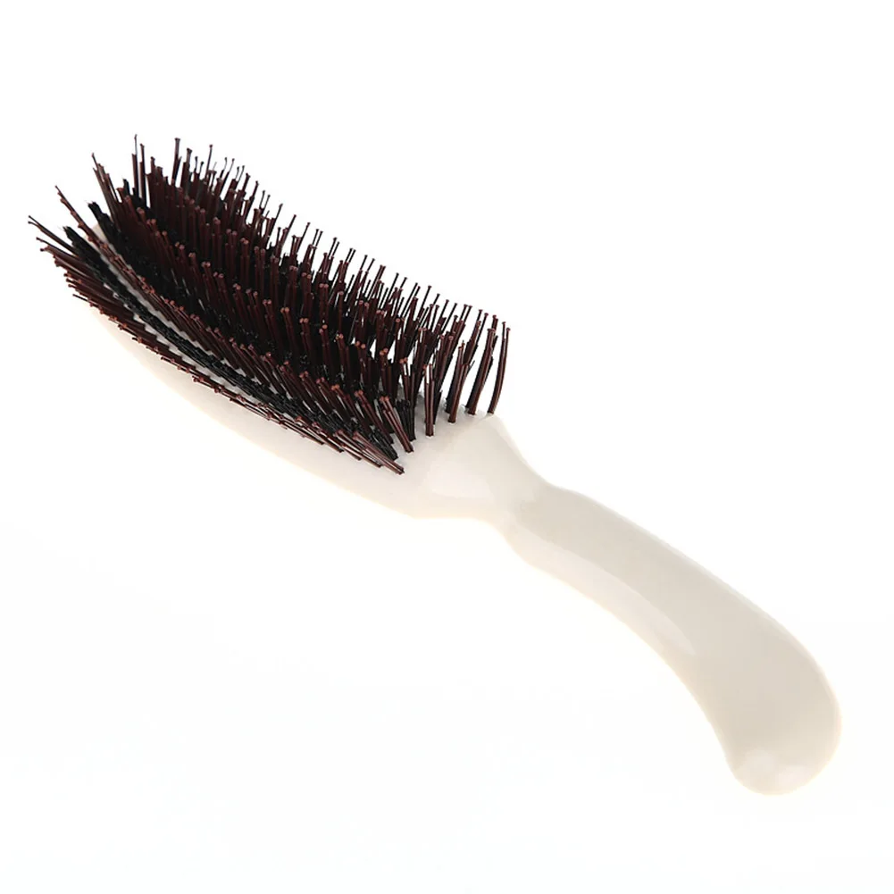 

S Shape Fluffy Evening Salon Scalp Massage Updos Curly Detangling Hair Brush Hair Brushes Girls Ponytail Comb