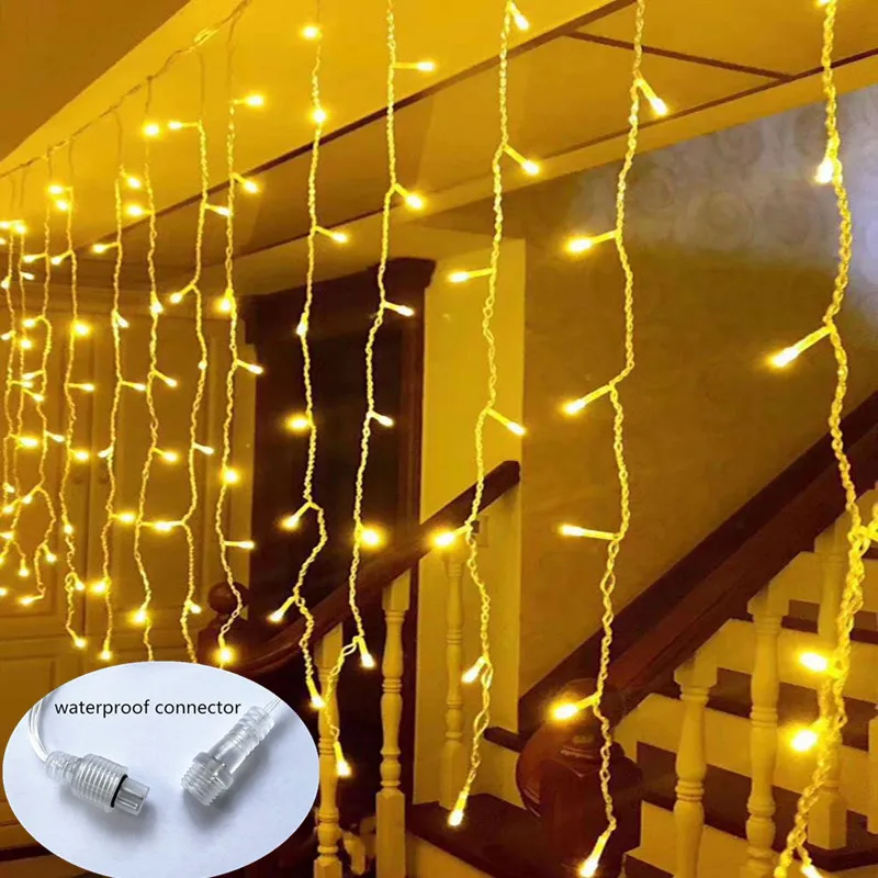 

Street Garland on The House Christmas Decorations Ornaments LED Festoon Icicle Curtain Light Droop 0.5/0.6/0.7M EU