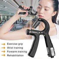 r shape hand grip mechanical counting adjustable grip force finger strength training device counting finger device fitness tools