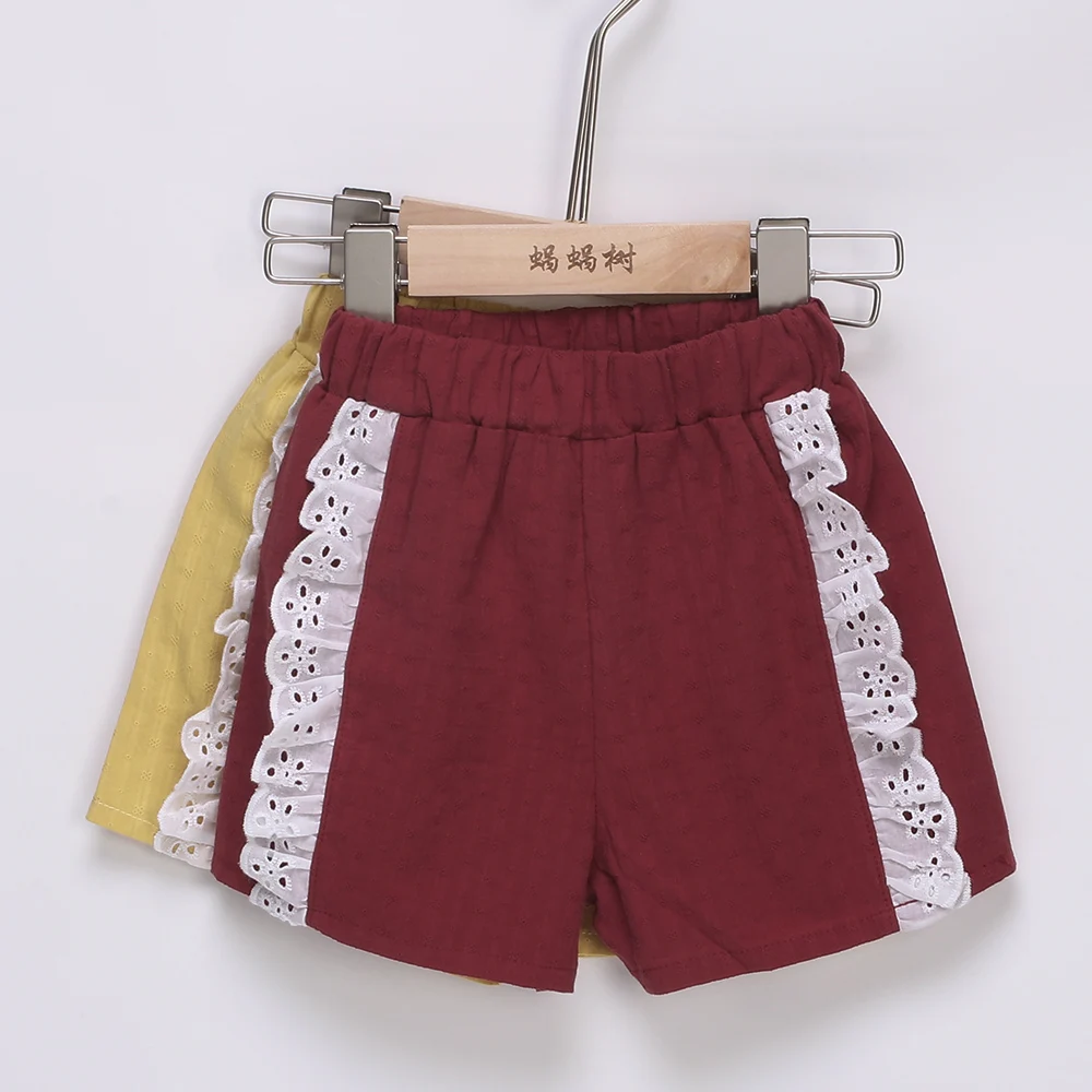 Шорты для маленьких девочек детские бриджи Короткие повседневные шорты