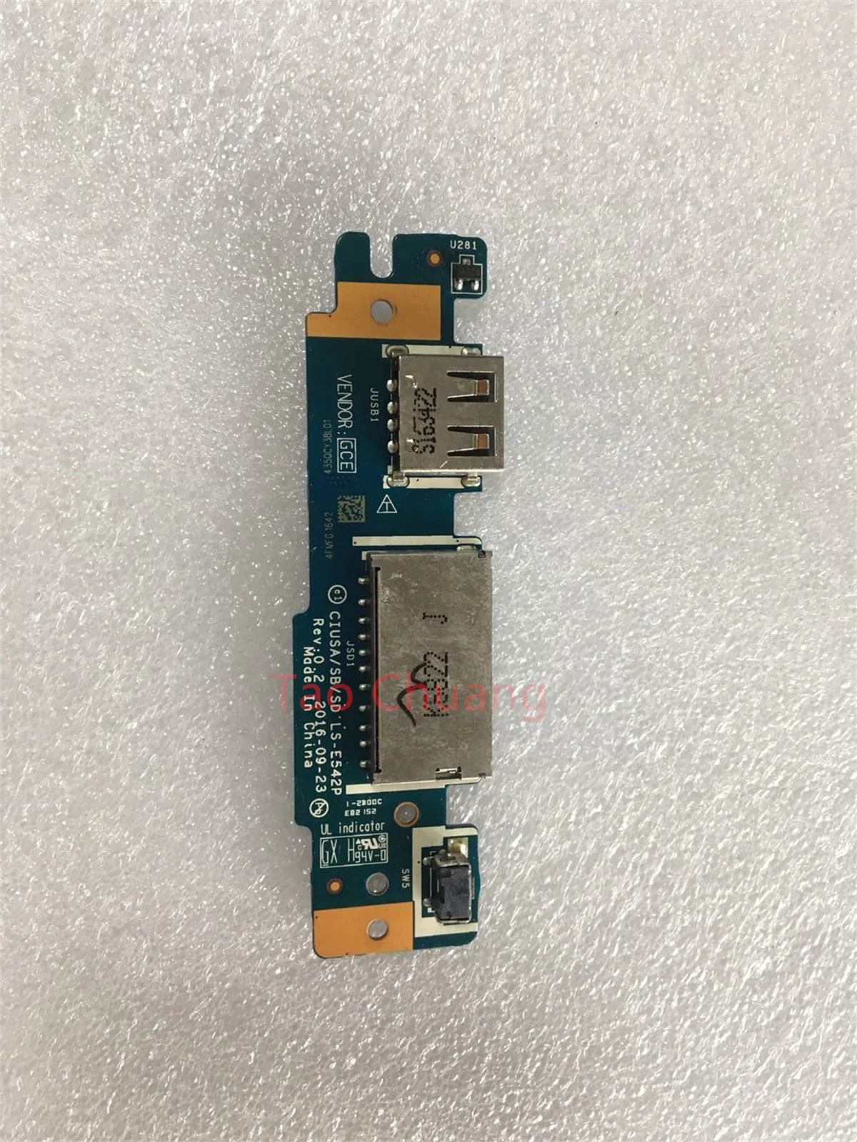 

Для Lenovo маленькая новая волна 7000 320s-14ikb USB кардридер, плата с переключателем