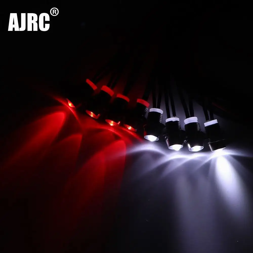 Фото Светодиодные огни AJRC 4/6/8 красного и белого цвета для радиоуправляемого