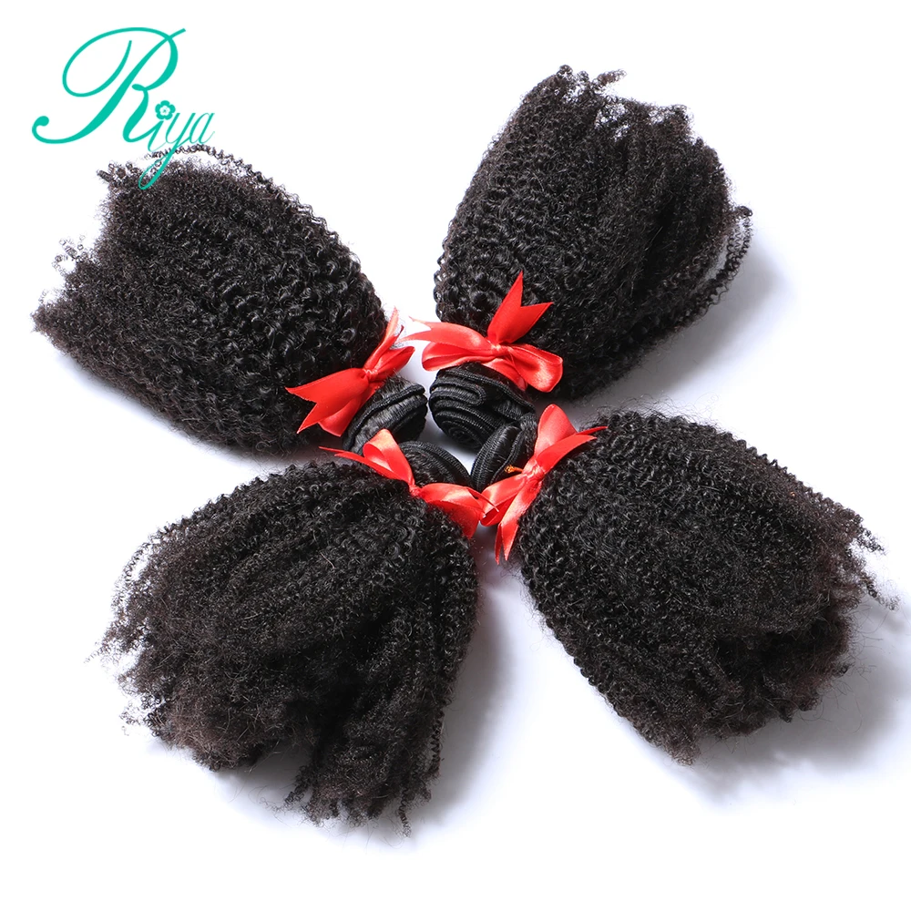 100% человеческие волосы пряди ных женщин афро кудрявые волнистые бразильские для