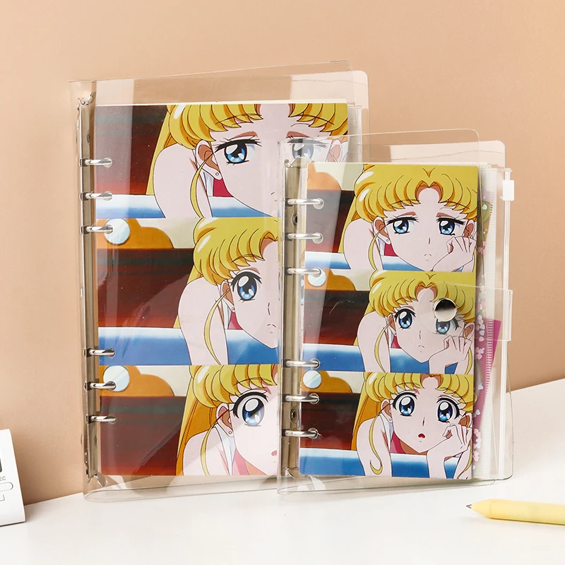 

A5 A6 hand book PVC cartoon suit zipper bag loose-leaf notebook