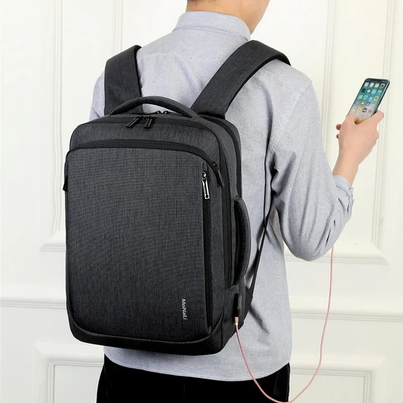 LOOZYKIT рюкзак для ноутбука мужские рюкзаки бизнес ноутбук Mochila водонепроницаемый рюкзак зарядка через usb сумки для путешествий