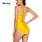 Твердые Плавание костюм 2021 пикантная женская обувь с низким вырезом на спине, цельное Плавание костюмы желтый черный, красный Triquinis женщина (1 вещь) бандо Плавание Новый