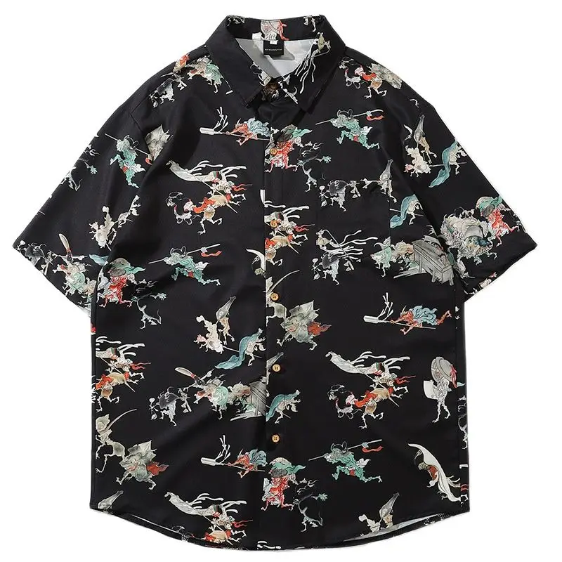 

Men's shirts 2020 summer new classic characters shirts men 2021 print shirt men casual shirt men hawaiian shirt men's print tops