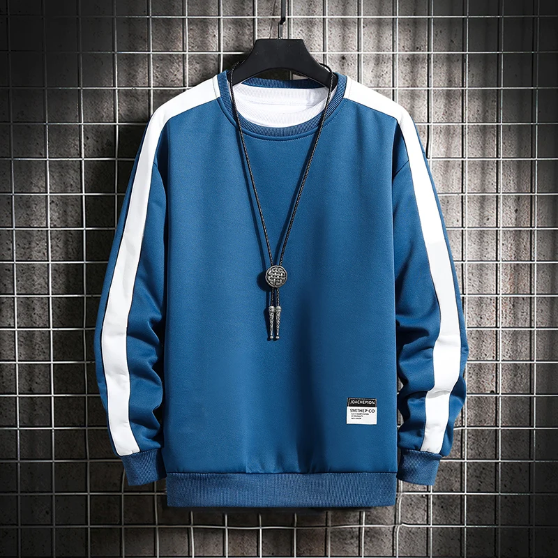 

2021 New Spring Autumn Solid Color Casual Mens Hoodies Sweatshirts Men's Fashion Harajuku Streetwear Hoodies Sweatshirt Tops