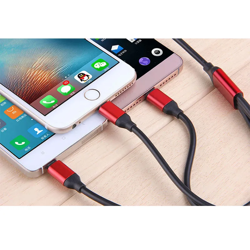 

3 In 1 USB Charger Cable for iPhone X 8 7 6 5 Micro USB Type C Cable for Samsung Galaxy S9 S8 Fast Charging Cable Charger Cord