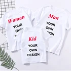 Футболка с 3D принтом на заказ, футболка для самостоятельной сборки влюбленных, летняя футболка для девочек, Мужская футболка для мальчиков, одежда для родителей и детей, оптовый поставщик