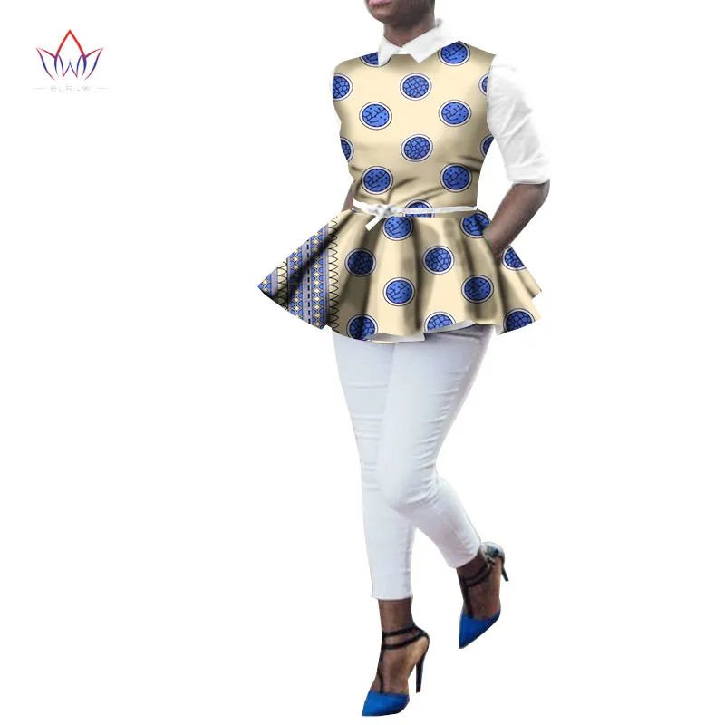 Рубашка женская летняя с длинным рукавом и африканским принтом WY2283 |