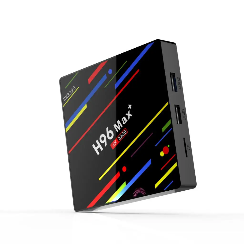 H96 MAX + Plus RK3328 4K Медиаплеер Smart Set Top BOX Android 9 0 четырехъядерный ТВ-приставка Поддержка