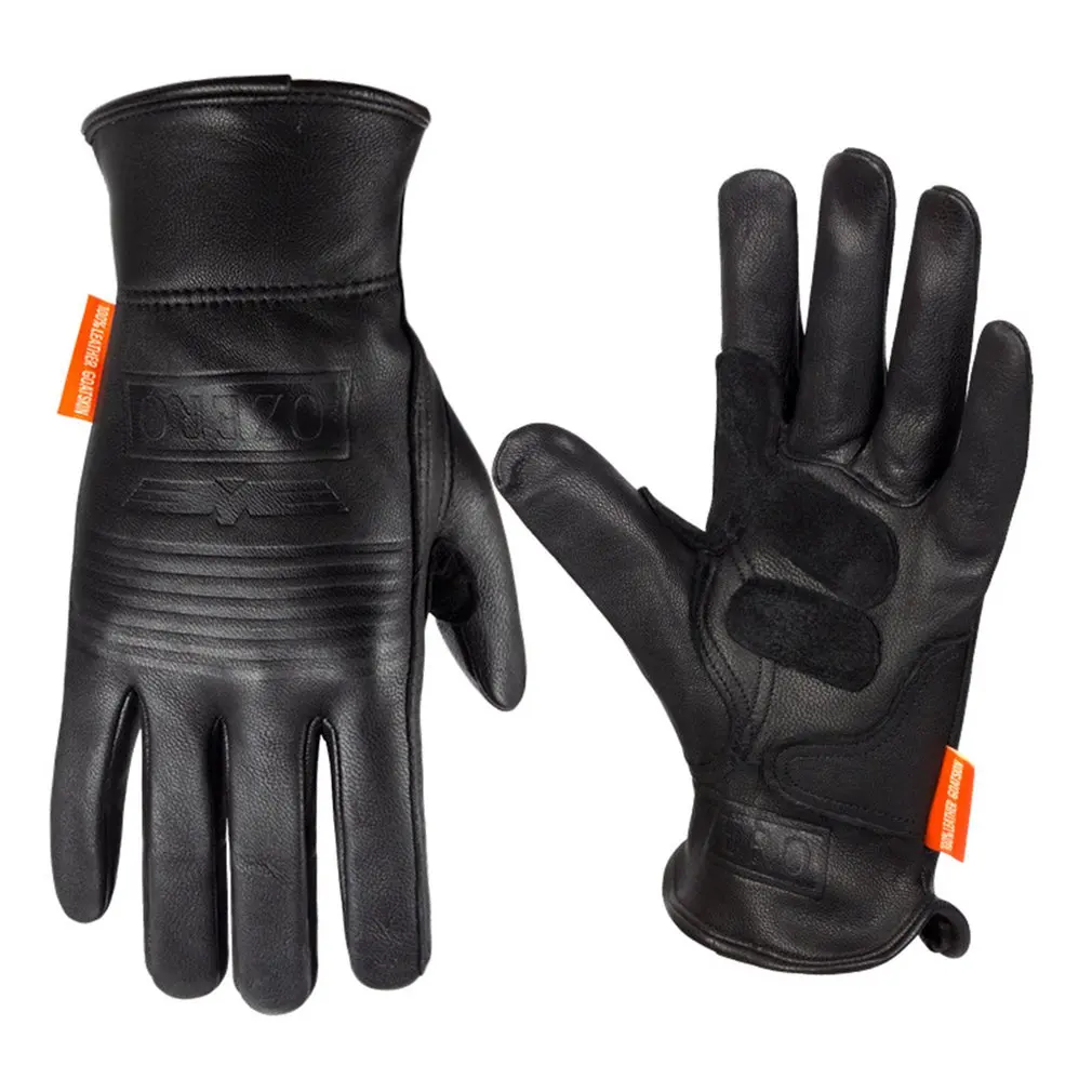 

Кожаные велосипедные перчатки, толстые износостойкие мотоциклетные перчатки, теплые ветрозащитные перчатки для лыжного спорта и верховой ...