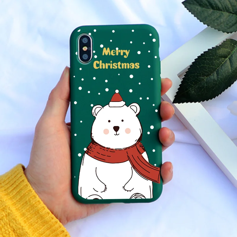 Klv9-sdbjxhwj Рождественский мультяшный чехол для iPhone XS X XR XS Max, матовые Мягкие силиконовые чехлы для iPhone 8, 7, 6, 6S Plus, Fundas, подарки на год, чехол - Цвет: Klv9-sdbjxhwj