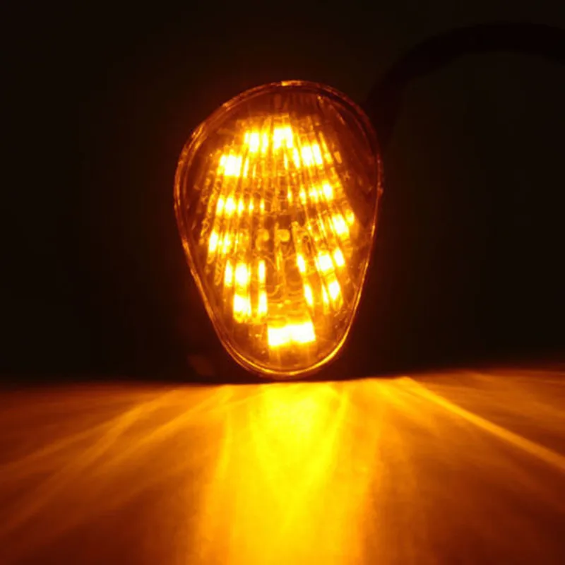 

Motorcycle Clear LED Flush Mount Turn Signal Indicator Lights For Yamaha YZF R6 2003-2005 2004 R6S 2006-2007 Custom