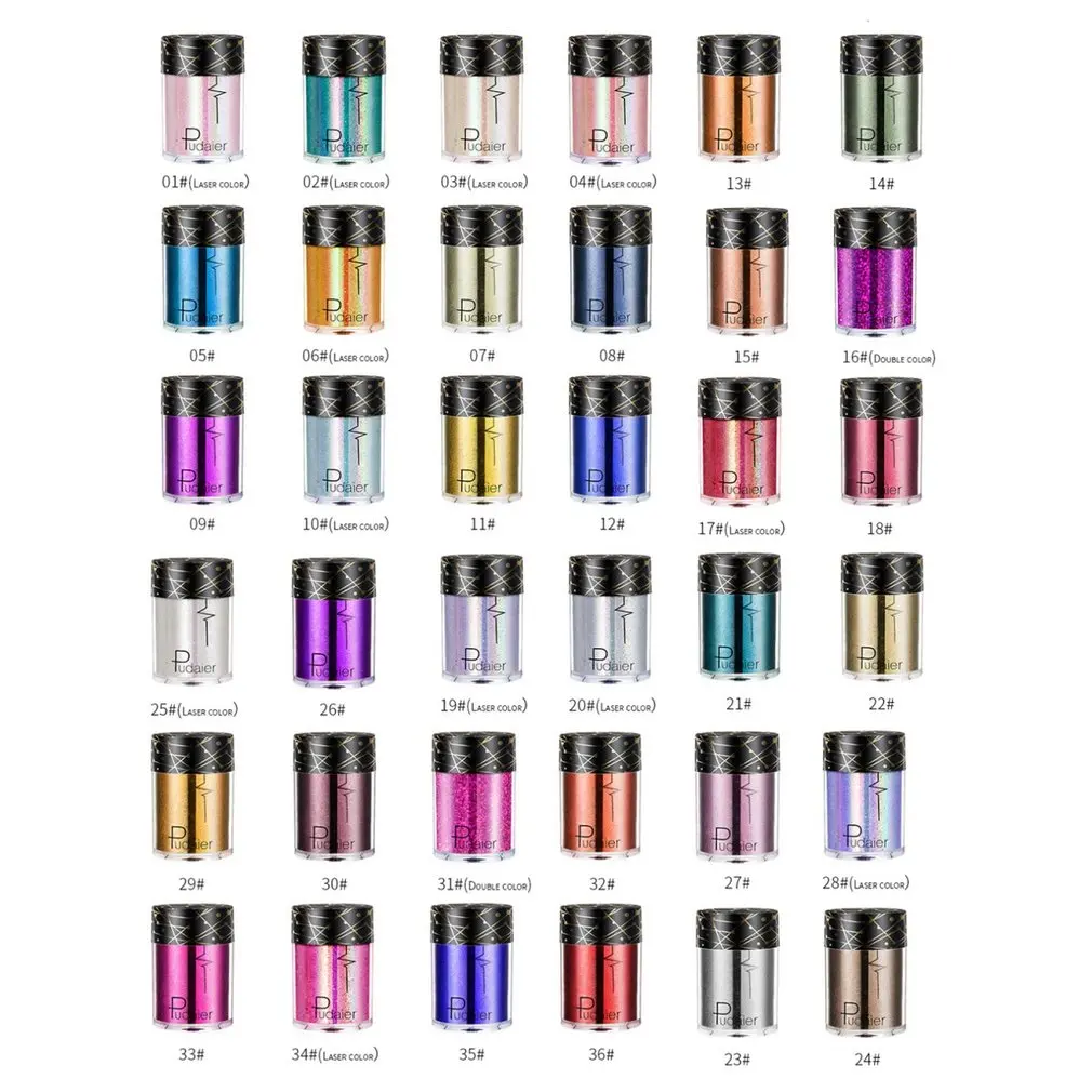 Горячая 36 цветов модный блеск для ногтей Пудра портативный размер DIY Сверкающее