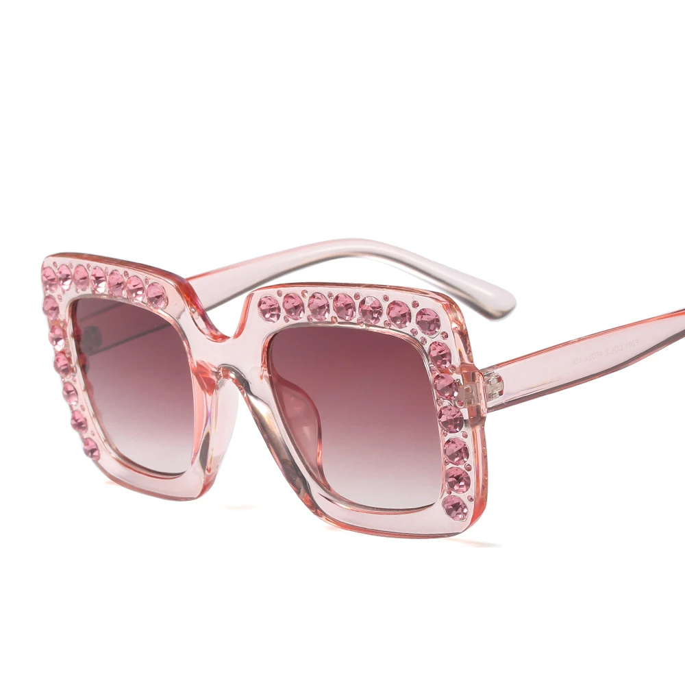 Fashion Children's Sunglasses New Trendy Big Square Frame High Quality Baby Glasses Retro Diamond Boys Girls Eyeglasses UV400 |