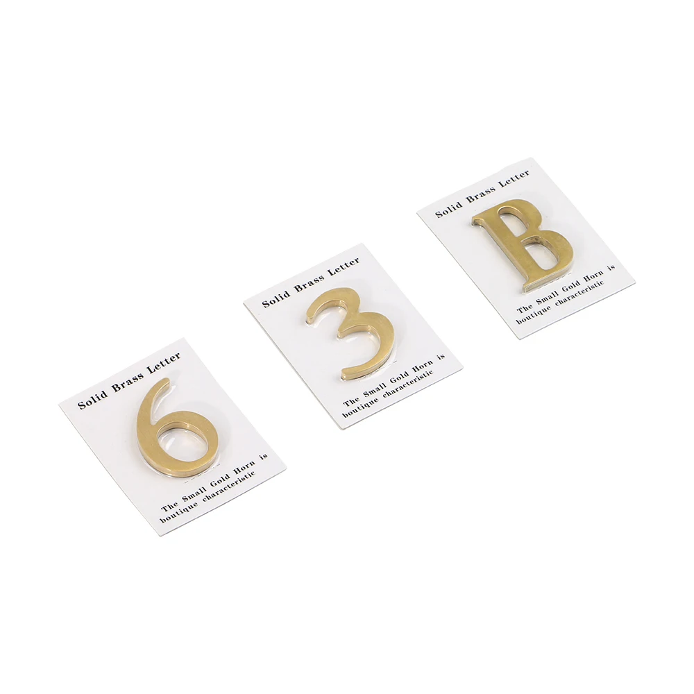 Металлический латунный дверной номер европейская цифра вывеска японский знак