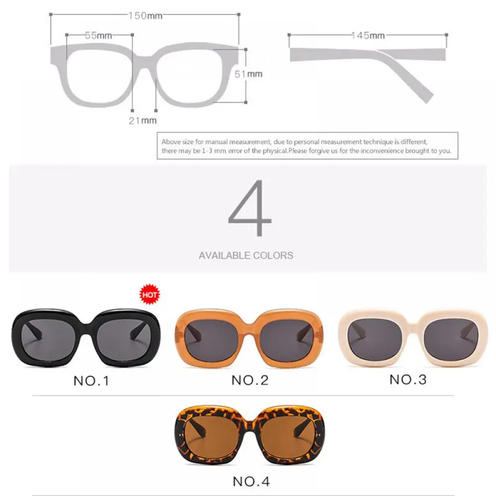 

LongKeeper Ins Popular Retro Square Sunglasses Women Vintage Jelly Color Eyewear Female Large Thick Shades UV400 Oculos De Sol