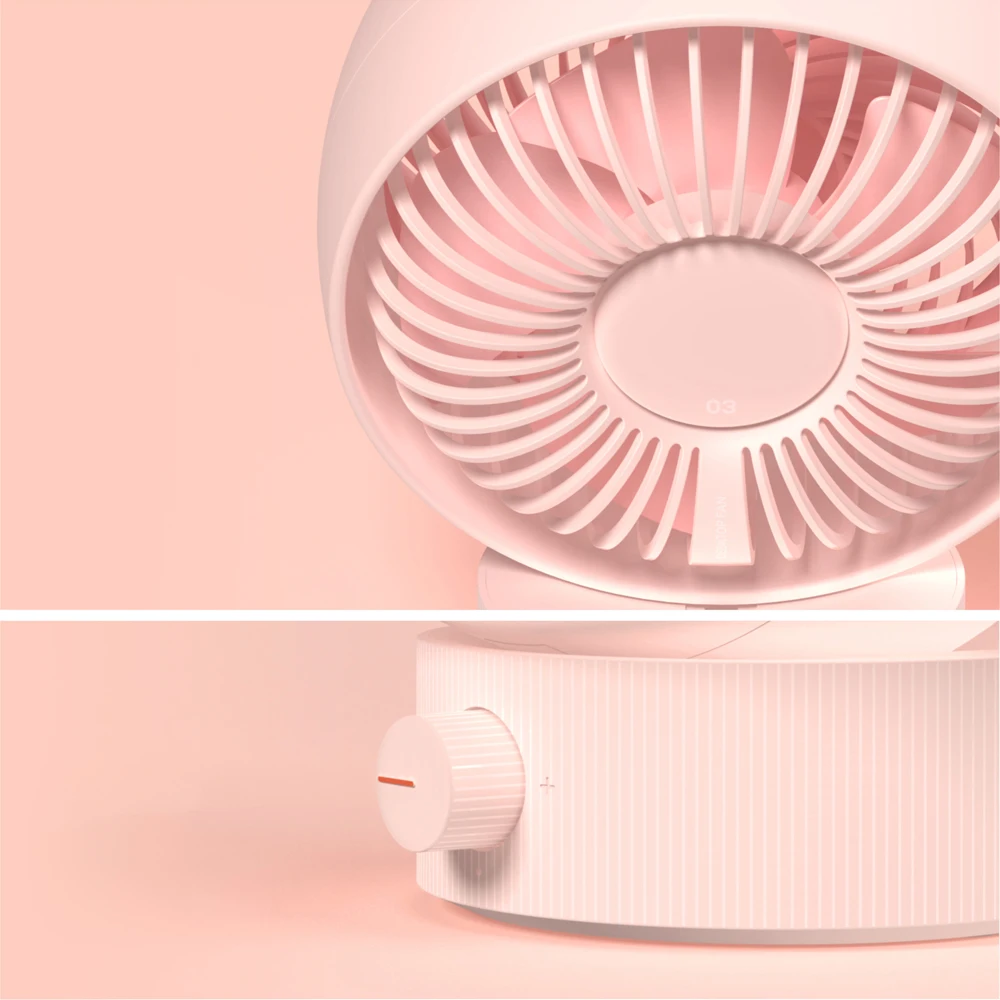 

3Life Mini Air Circulation Fan 180 Degree Rotation Strong Wind Power USB Charging Low Noise High Wind Fan For Summer Radiator