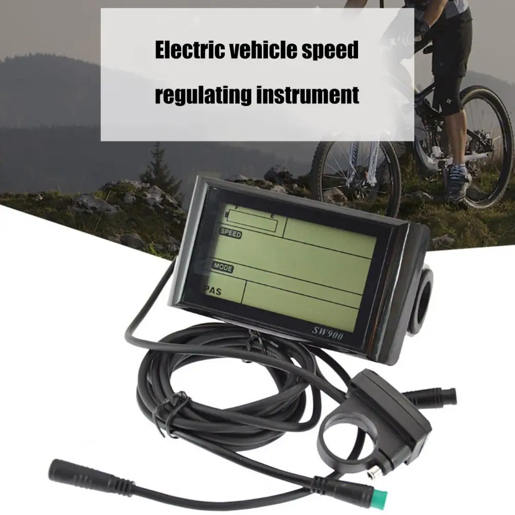 

ABS Bike Speed Panel Wear Resistant Compact LCD Display E-Bike Control Panel for Scooter