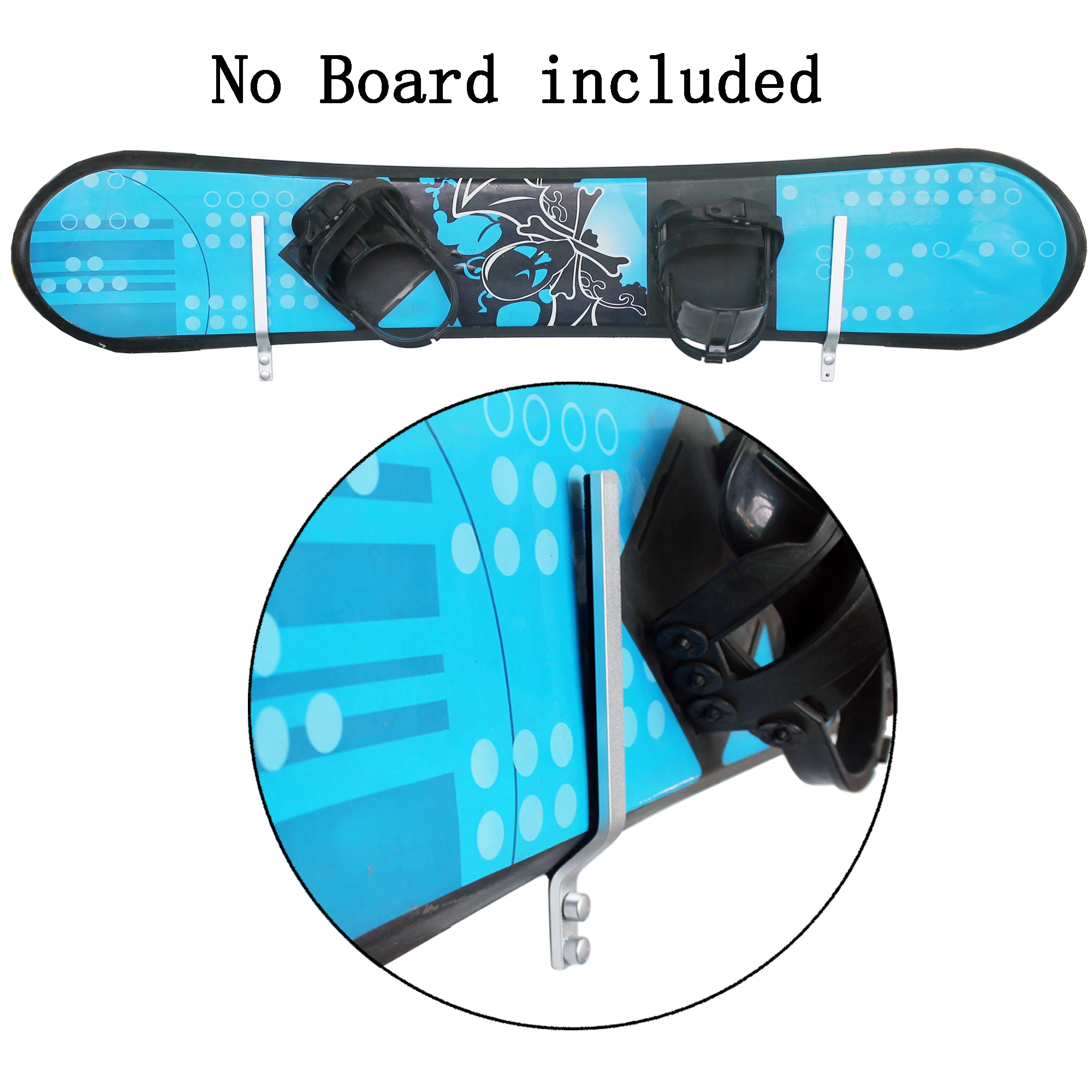 Snowboard Storage Rack Wall Mount Holder - Hold 2 Boards Hardware Included | Спорт и развлечения