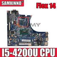 high quality for lenovo ideapad flex 14 series laptop motherboard da0st6mb6f0 sr170 i5 4200u ddr3l 100 fully tested