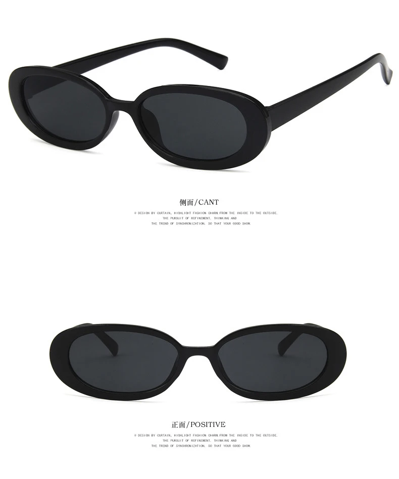 Pink Retro Sunglasses Oval Sunglasses Women Retro Brand Designer Vintage Ladies Cat Eye Pink Sun Glasses UV400 Nicki Minaj