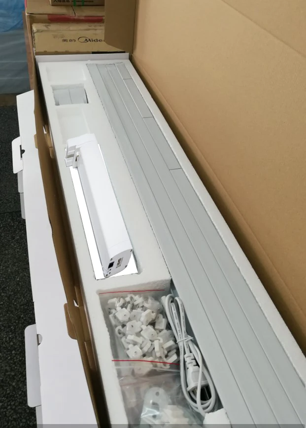 Занавес двигателя с 4*1 метровыми рейками для умного дома 868 42 МГц EU|Автоматизация