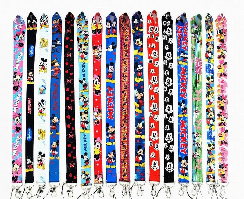 Ремень для ключей с Микки и Минни Маус 300 шт. идентификационный бейджи держатель