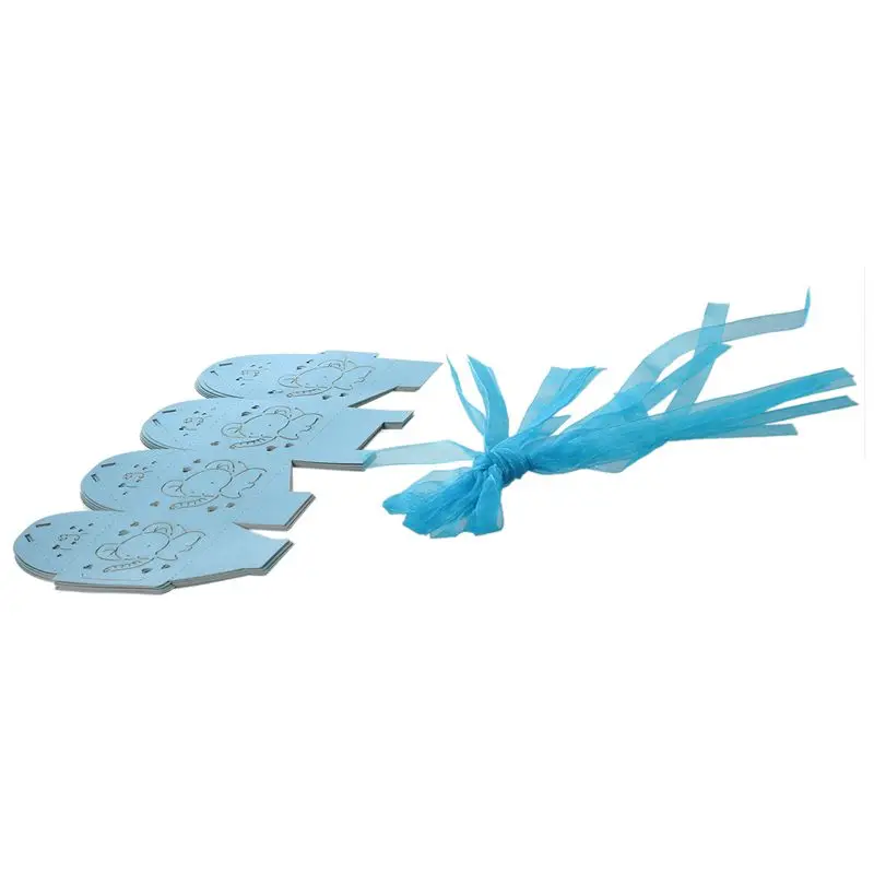 10 шт. слон полые перевозки сувениры Box подарок коробка сладостей с бантом для