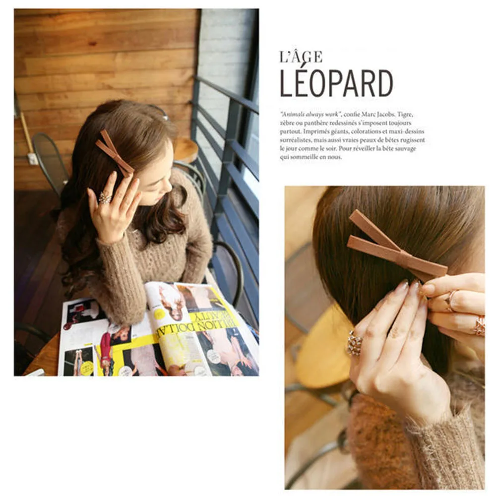 

2021 1Pc Bowknot Hairpins Hair Barrettes Children Hair Accessories For Women Cute Girls Headwear Bow Modeling Hair Clips