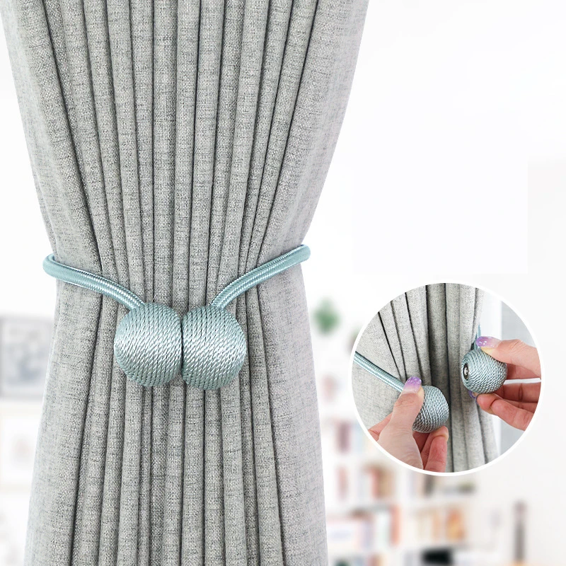 

Home Decorations 1Pc Pearl Magnetic Ball Curtain Tie Rope Simple Versatile Curtain Buckle for Curtains for Living Room Storage