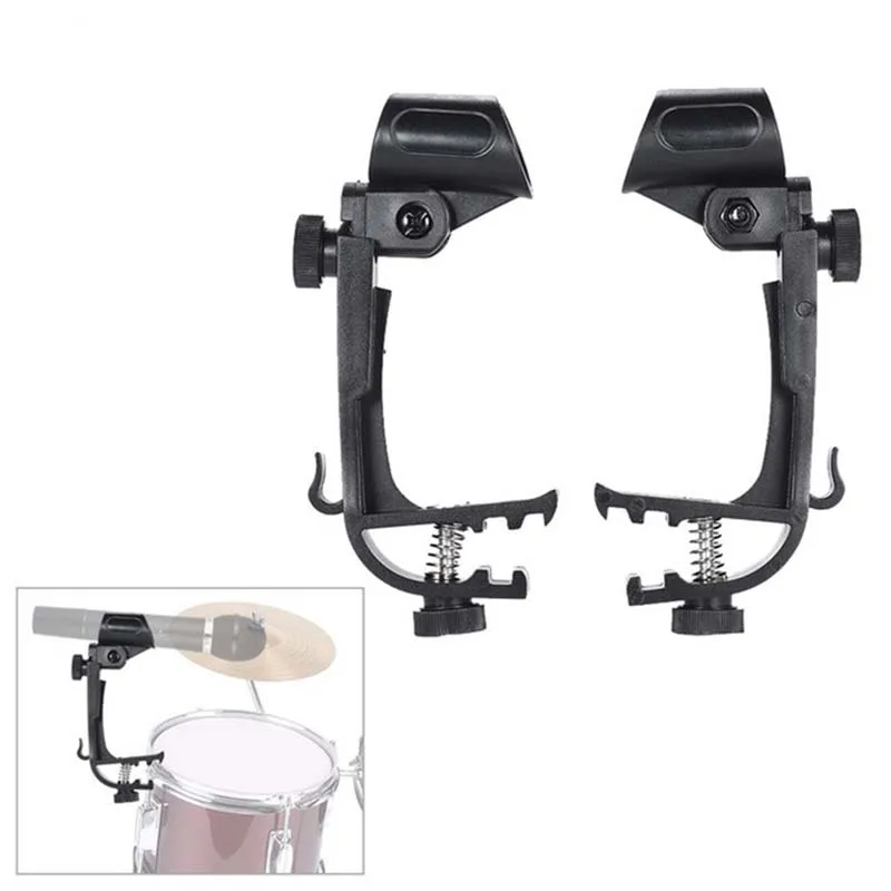 Высокое качество 2 шт. барабан зажим на Drum Rim микрофон крепление для микрофона держатель Регулируемый